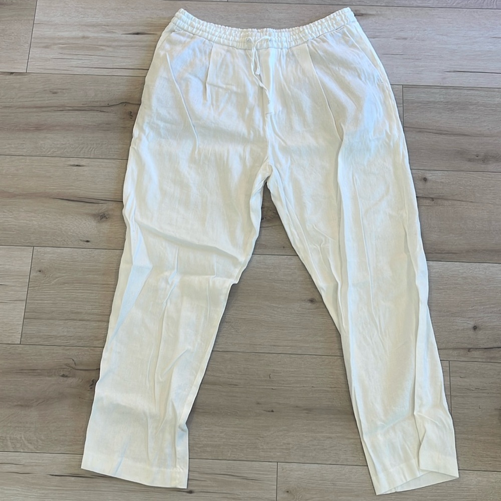 COPY - Men’s White Linen Drawstring Pants, XL, NWOT